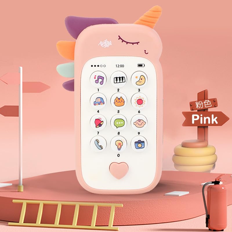 UK-1043 Learning Toy Phone Baby Girl Kids Toy , Sounds, Music, Easter Basket Stuffers Toys with Music