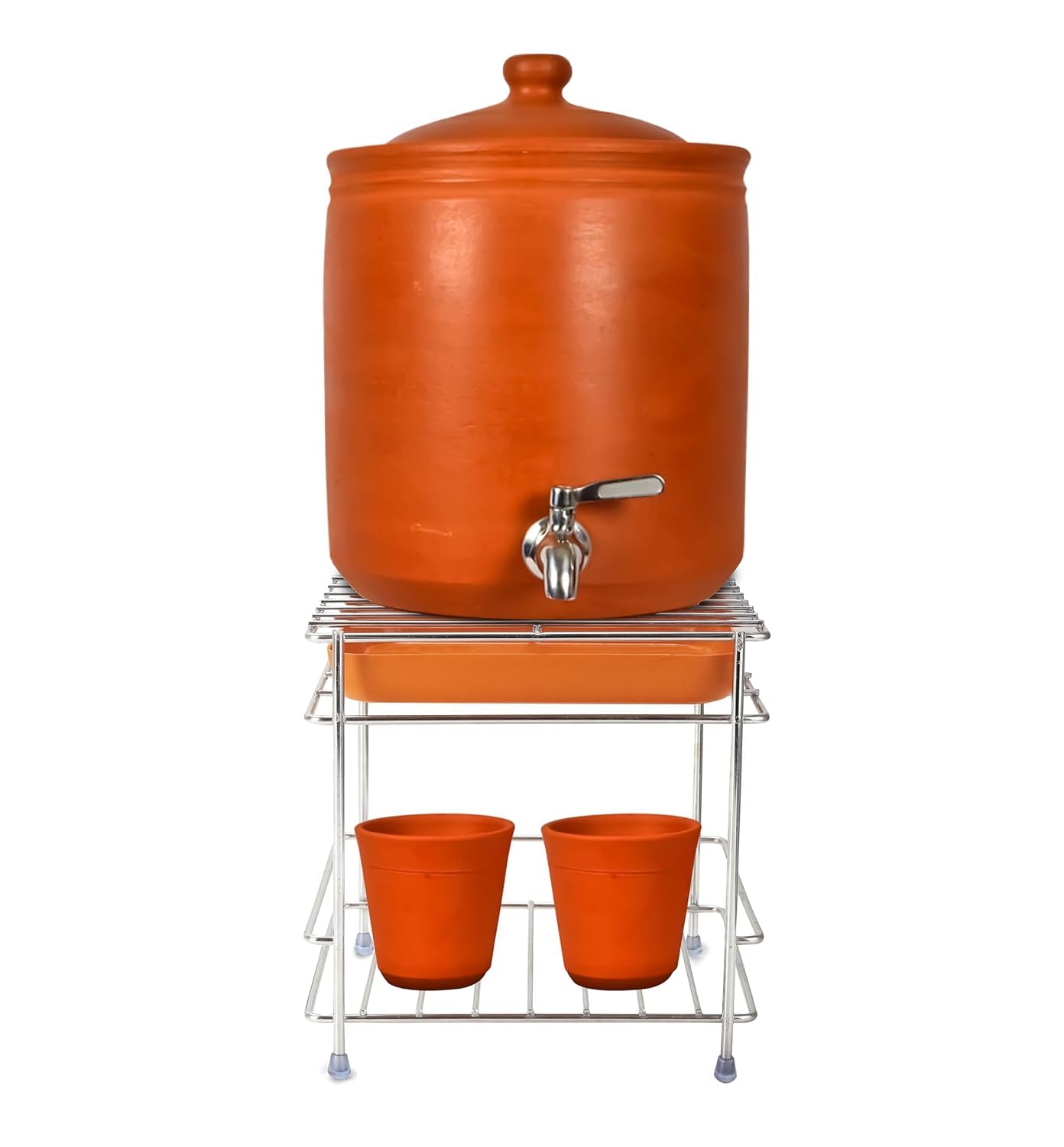 UK-0818 SS Matka stand for water pot | Steel matka stand for kitchen | Multi use stand | Pot Stand for kitchen utensils
