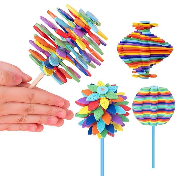 UK-0716 Candy Flower Toy for Kids | Spin Toy with Fun Stress Relief Toy | Best Return Gift | Gift for Boys and Girls