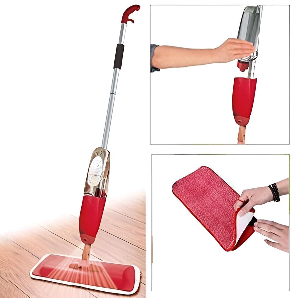 UK-0780 Healthy Spray Mop Set with 1 Microfiber Washable Pad || 360 Degree Easy Floor Cleaning Spray Mop for Home & Office