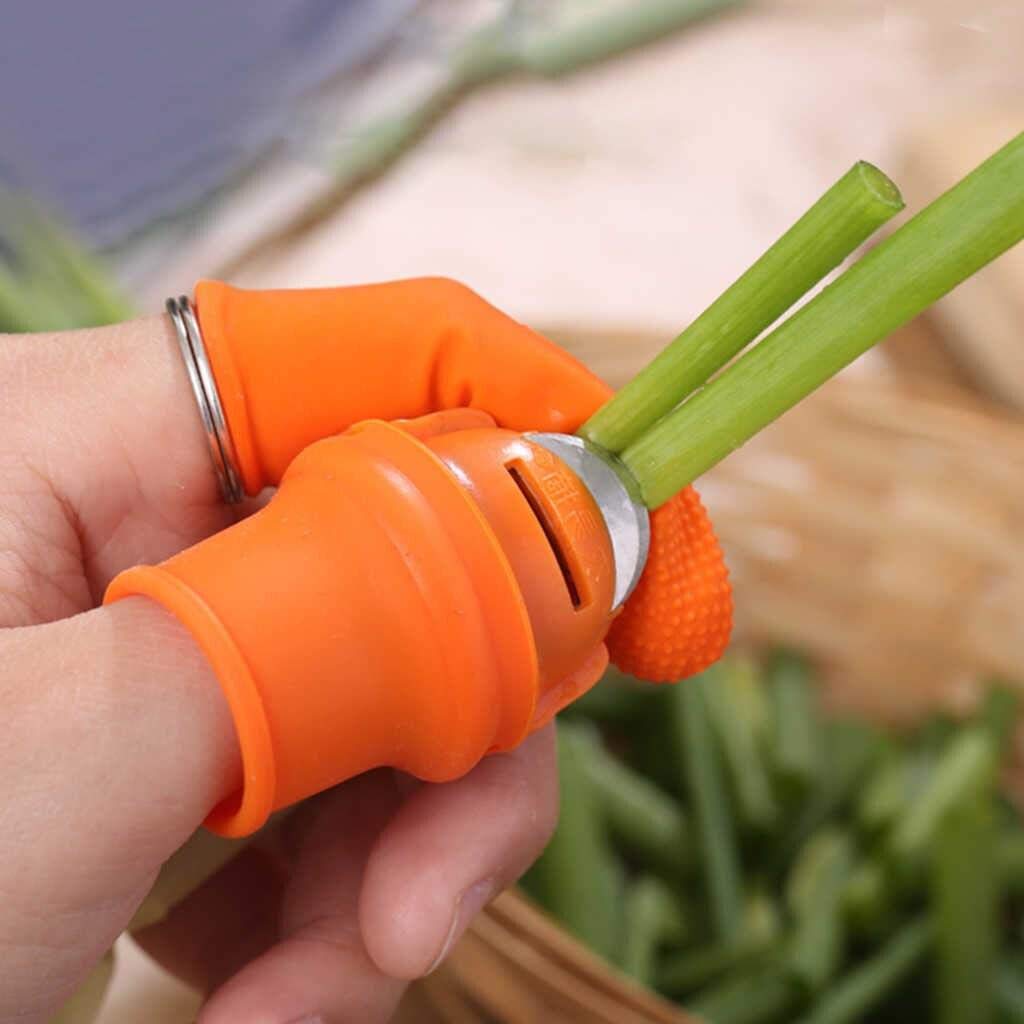 UK-0215 Thumb Knife Finger Cutter Kitchen Knife Set for Kitchen Garlic Peeler for Kitchen Finger Thumb Cutter