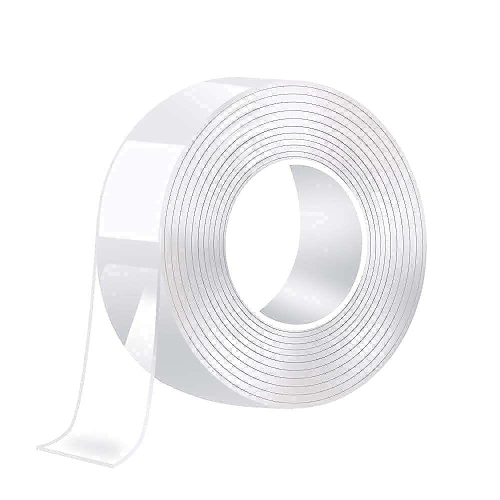 UK-0107 3 Meter Multipurpose Double Sided Tape - Adhesive Silicone Tape, Heavy Duty, Heat Resistant, Multi-Functional, Removable, Washable, Reusable Anti-Slip Gel Nano Grip Tape