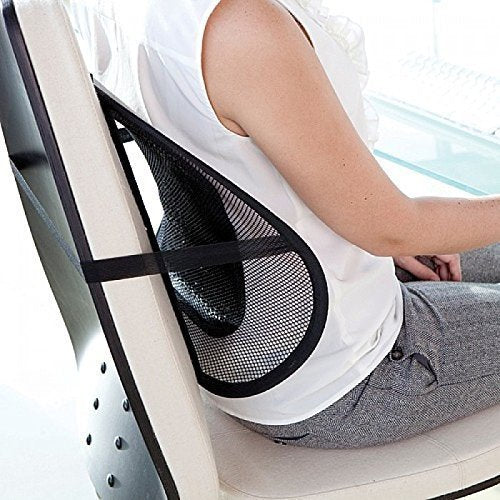 UK-0792 Lumbar Support Mesh Cushion Pad, Universal Back Lumbar Support Chairs For Office Chair, Home, Car, Seat To Relieve Pain