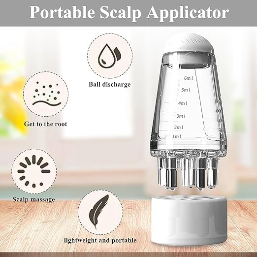 UK-0871 Hair Oil Applicator Comb, Smooth Root Comb Applicator Bottle For Scalp Oil, Anti Hair Loss Lotion Dispenser