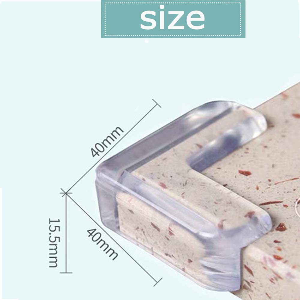 UK-0273 4-Pcs Edge Protector for Furniture Table Corner Guards for Sharp Edges Silicon Corner Protector