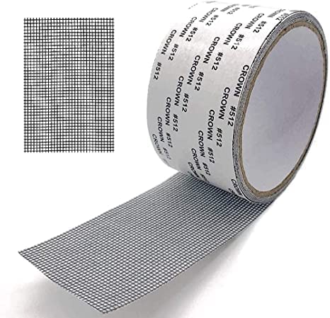 UK-0735 Fibreglass Tape Repair Kits, Strong Selfadhesive Screen Tapes Patch,Spider Catcher Covering Mesh Size : 2" × 6'.5"