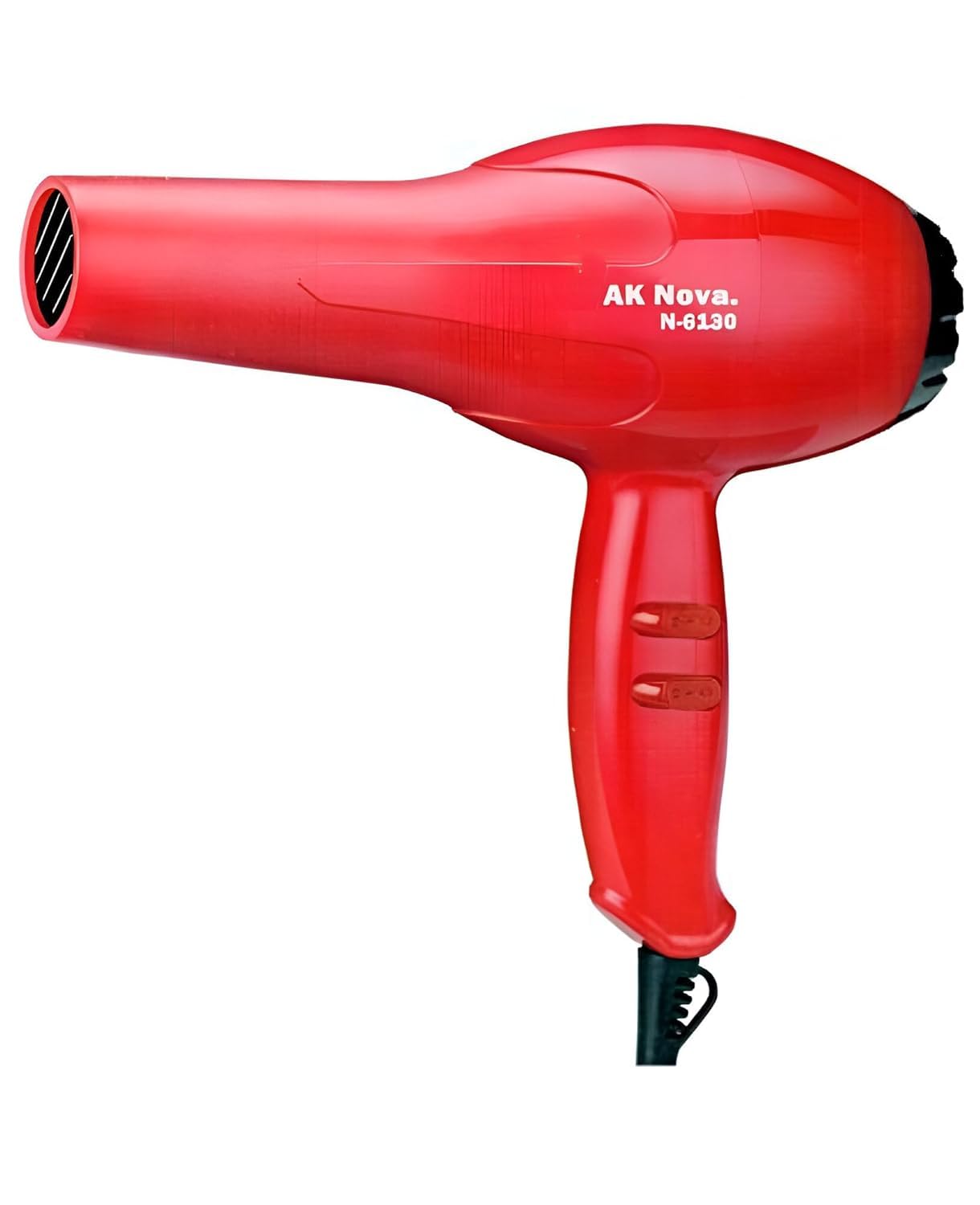 UK-0743 Nova Professional Hair Dryer, 1800 Watts, Ionic, Multiple Heat/Speed Settings, Cool Shot, Concentrator Nozzle, Fast Drying, Frizz Control, Lightweight, Ergonomic Handle