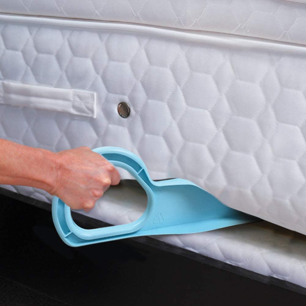UK-0702 Mattress Lifter Tool 2 in 1 Bed Sheet Tuck in Tool, Mattress Lifter Stand Bed Lifter Helps Lift and Hold Mattress Wedge Elevator Tool Bed Making Tool