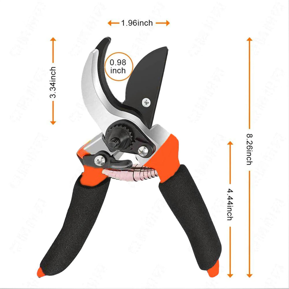 UK-0137 Garden Shears Sharp Cutter Pruners Scissor, Pruning Seeds with Grip-Handle Flower Cutter