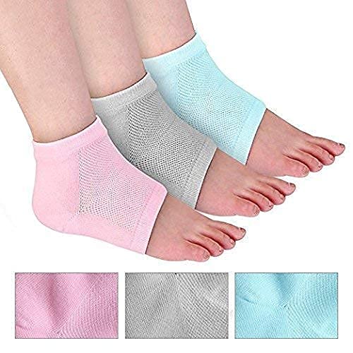 UK-0125 Heel Pain Relief Silicone Gel Heel Socks, Toeless Spa Sock for Foot Care Treatment, Orthopaedic Socks Heel Protector Socks For Men And Women