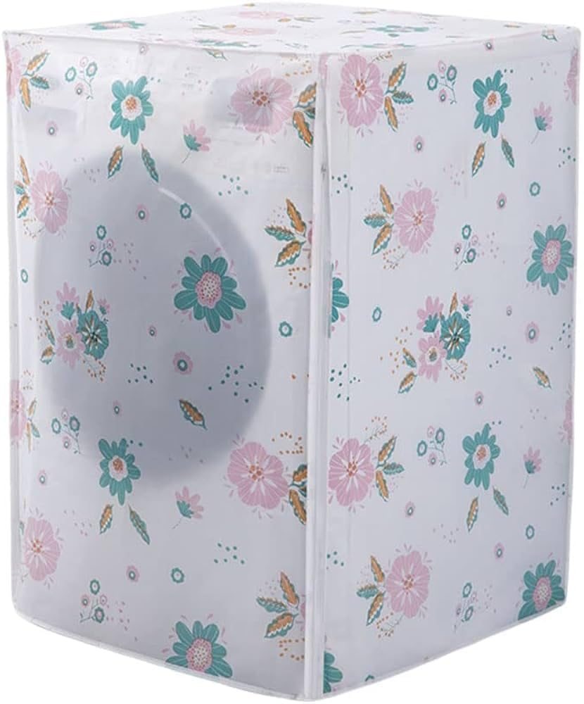 UK-1019 Universal Fit for Front Load Machines | Premium PEVA Material, Zipper Closure, All-Round Protection | 1 Piece - Random Pattern