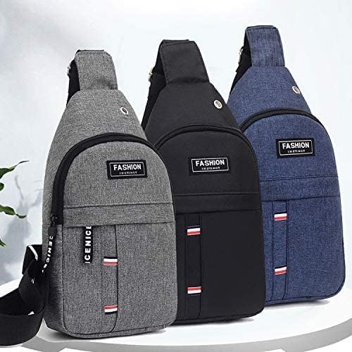 UK-0378 Waterproof Travel Hiking Jogging Cross Chest Bag For Men Single Shoulder Gym Picnic & Daily Use Small Items and One Side With Outdoor (MULTI COLOR )