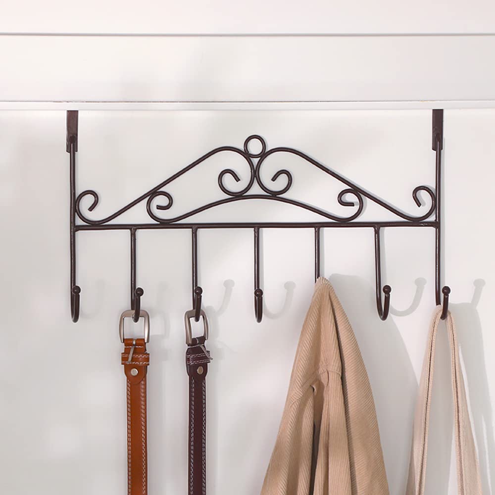 UK-0806 Door Hook | Cloth Hanger | Without Drill Door Hook | Space Saving Over Door Hook | Coat Scarf Towel Tie Holder