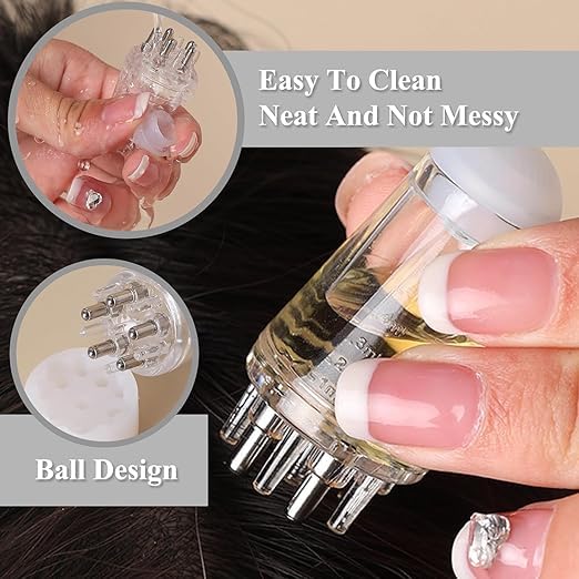 UK-0871 Hair Oil Applicator Comb, Smooth Root Comb Applicator Bottle For Scalp Oil, Anti Hair Loss Lotion Dispenser