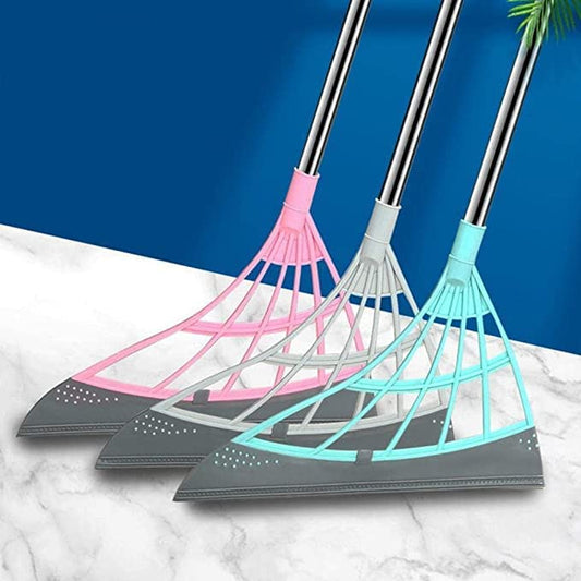 UK-0710 Magic Broom Wipe Squeeze Silicone Mop,Multifunction Magic Broom, Bathroom Wiper Broom, Multi Magic Wiper Window and Floor Cleaner