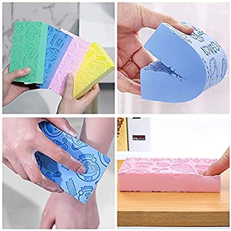 UK-0132 Ultra Soft Exfoliating Sponge | Asian Bath Sponge For Shower | Japanese Spa Cellulite Massager