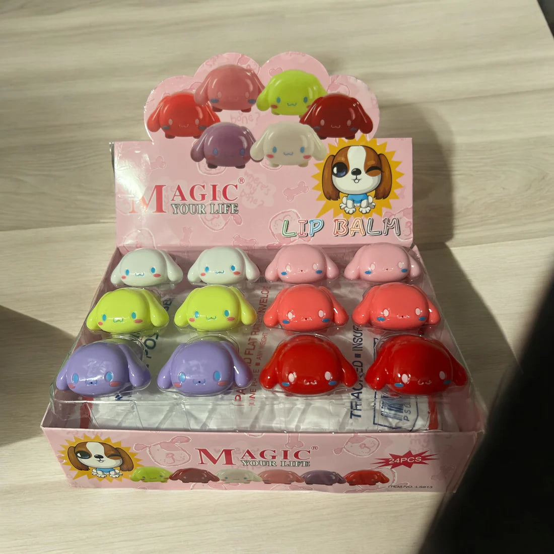 UK-0705 Puppy Lip balm for girls and ladies in winter usage in different forms and flavours