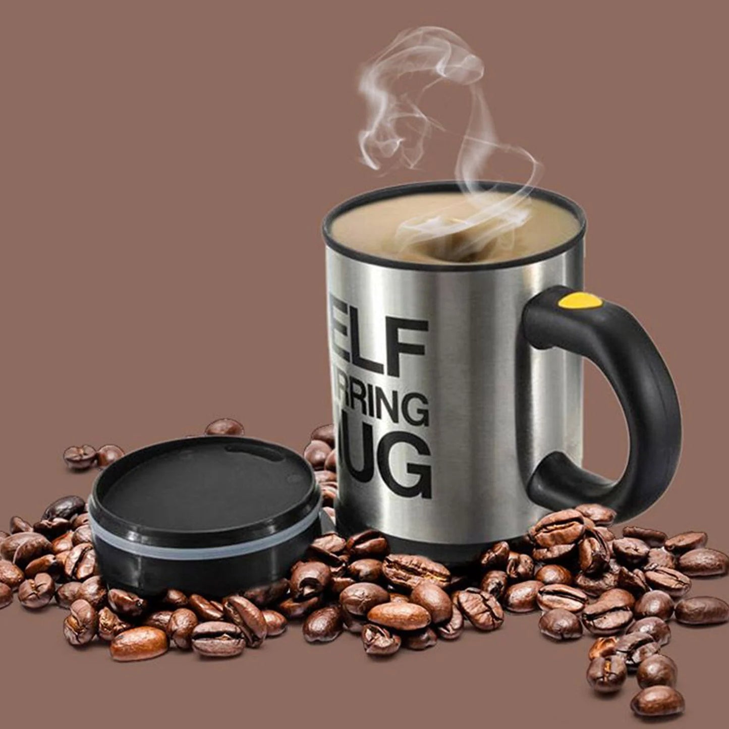 UK-0127 Self String Coffee Mug, Stainless Coffee Mixing Cup Blender Self Stirring Mug Best Gift Coffee Mug, Coffee Mug self Stirring (Multi Color)