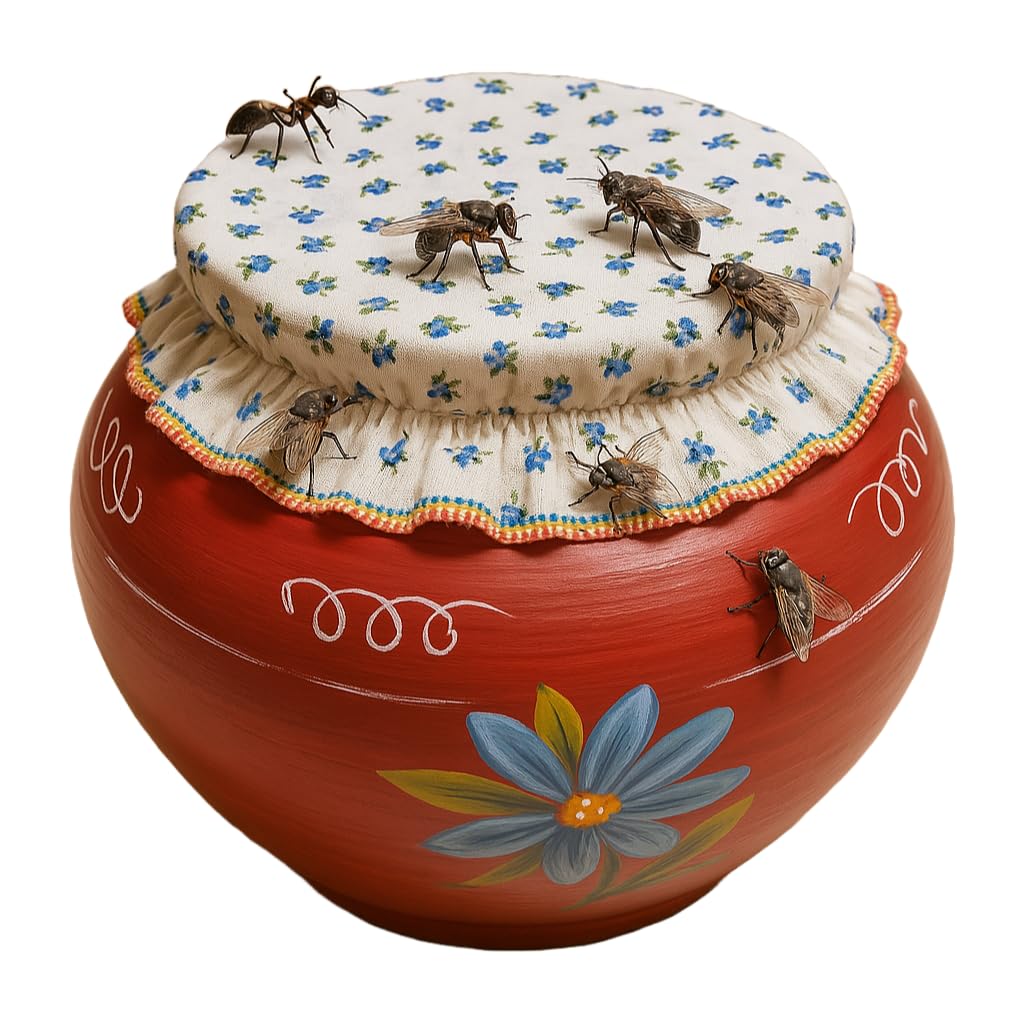 UK-0845 Matka Cover with Rubber Grip Size Adjustable Made with 100% Cotton Washable and Reusable Cloth