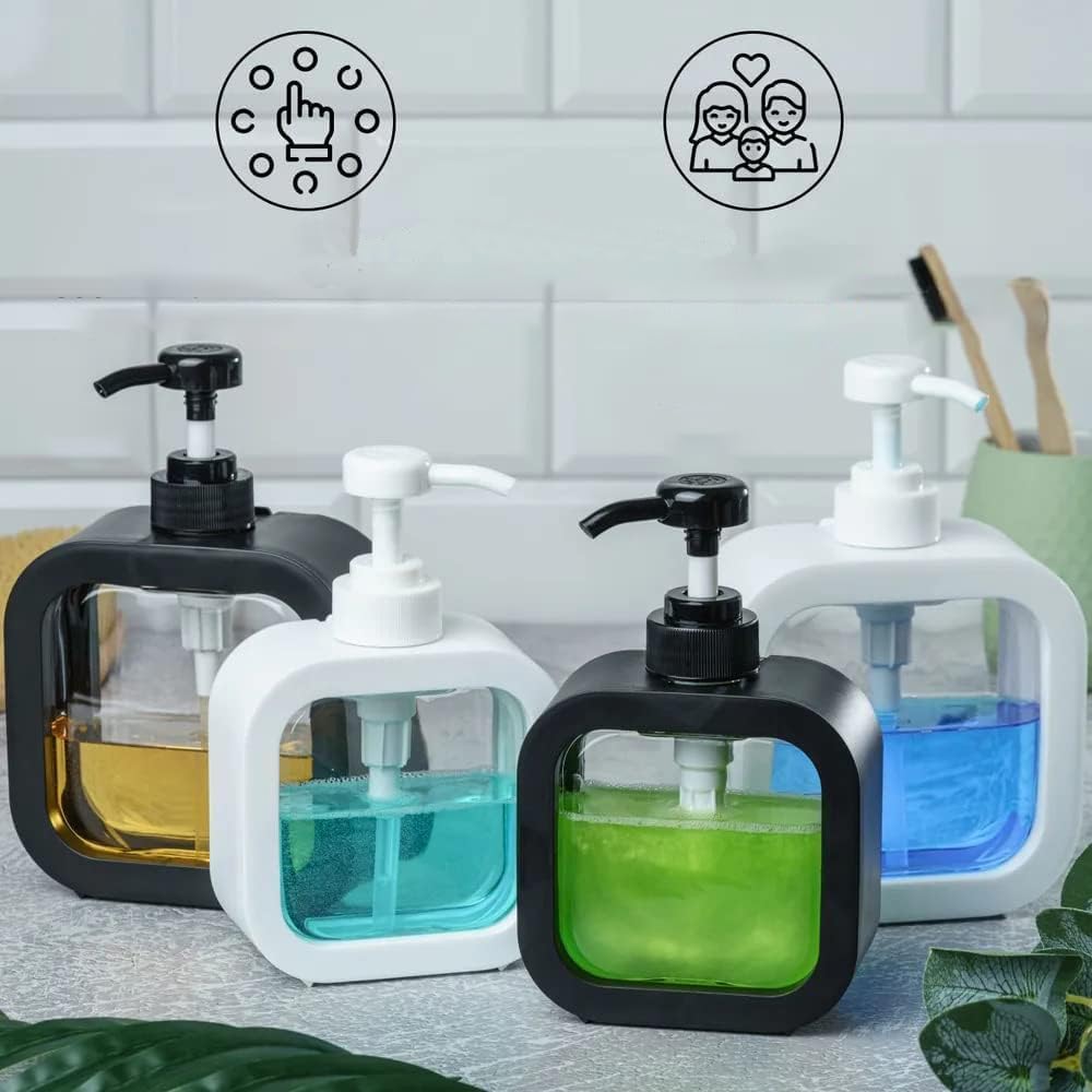 UK-0700 Modern Soap Dispenser Detachable 300 ml for Soap Liquid Laundry 300ml| Bath Accessory Sets| Pump Dispenser| Bathroom Soap Dispensers