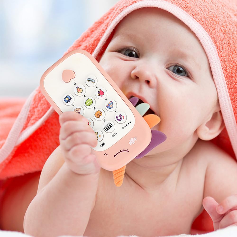 UK-1043 Learning Toy Phone Baby Girl Kids Toy , Sounds, Music, Easter Basket Stuffers Toys with Music