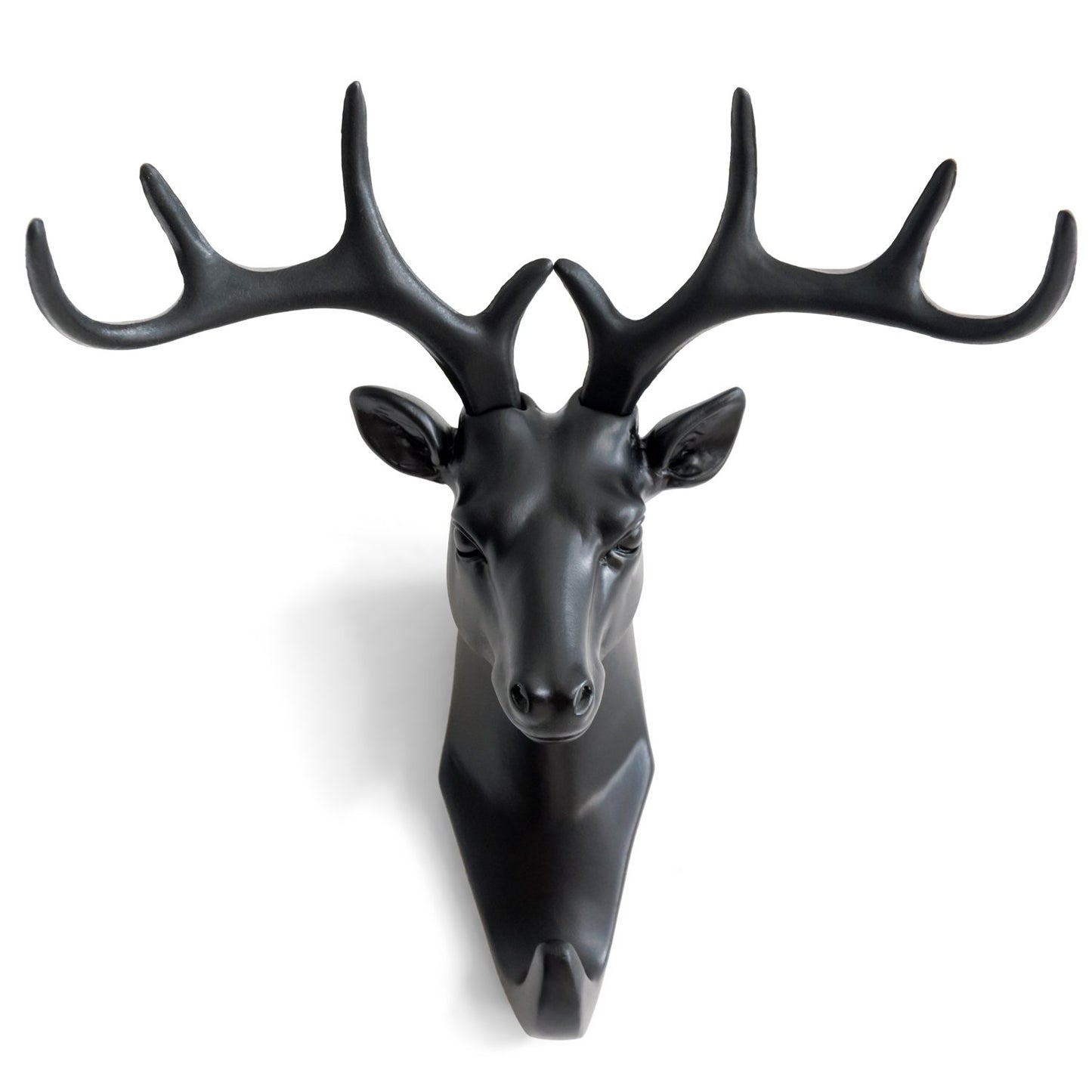 UK-0122 Deer Head Hanging Hook, Self Adhesive Wall Door Hook Hanger Bag Keys Sticky Holder
