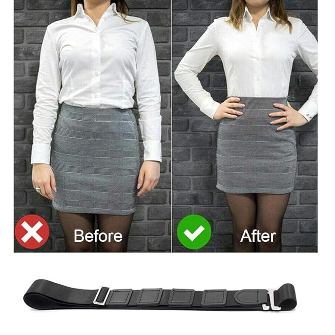UK-0775 Shirt Tucker Belt Strap Maximum Strech (Fee Size) For Men/Women (Unisex)