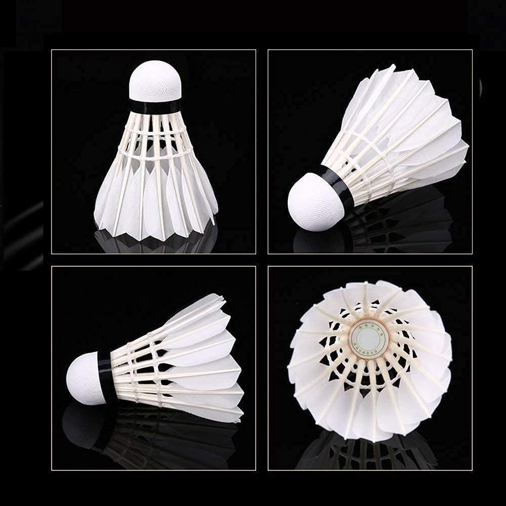 UK-0829 Durable Feather Shuttlecock | High-Performance Feather Design for Indoor & Outdoor Badminton | Consistent Flight & Stability for Training & Match Play (1PC)