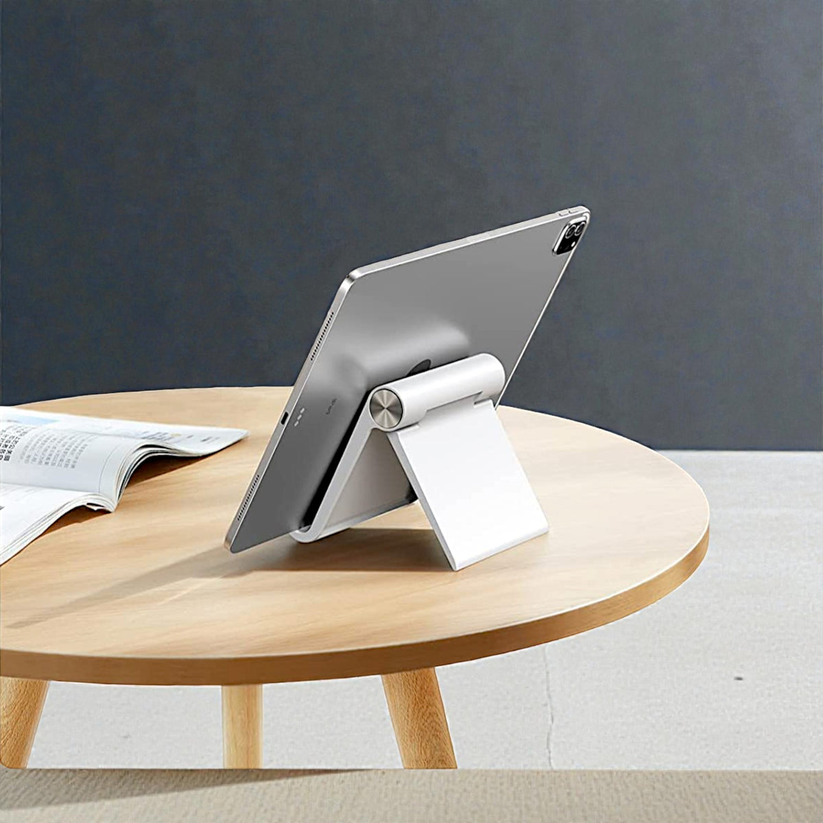 UK-1077 Mobile Stand. Holder for iPhone, Android, Samsung, Oneplus, Xiaomi. Portable,Foldable Stand.Perfect for Bed,Office, Home