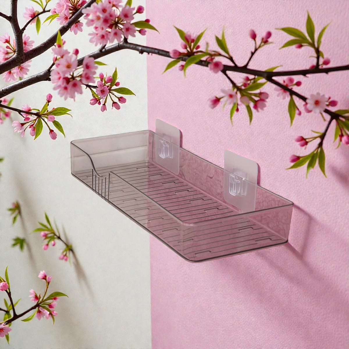 UK-1048 Wall Shelf Organizer Wall Mounted Toilet Shelves Rack Holder Stand for Bathroom Accessories