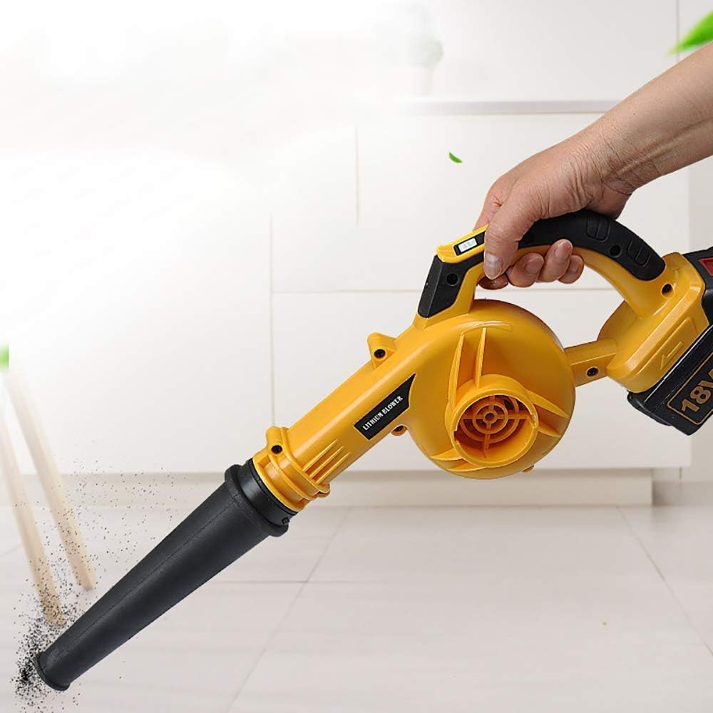 UK-0874 Cordless Air Blower, Leaf Blower Cordless with Battery and Charger, 3.0Ah Battery Powered Leaf Blowers Handheld Electric Blowers for Lawn Care, Patio, Snow, Dust, Blowing Leaves