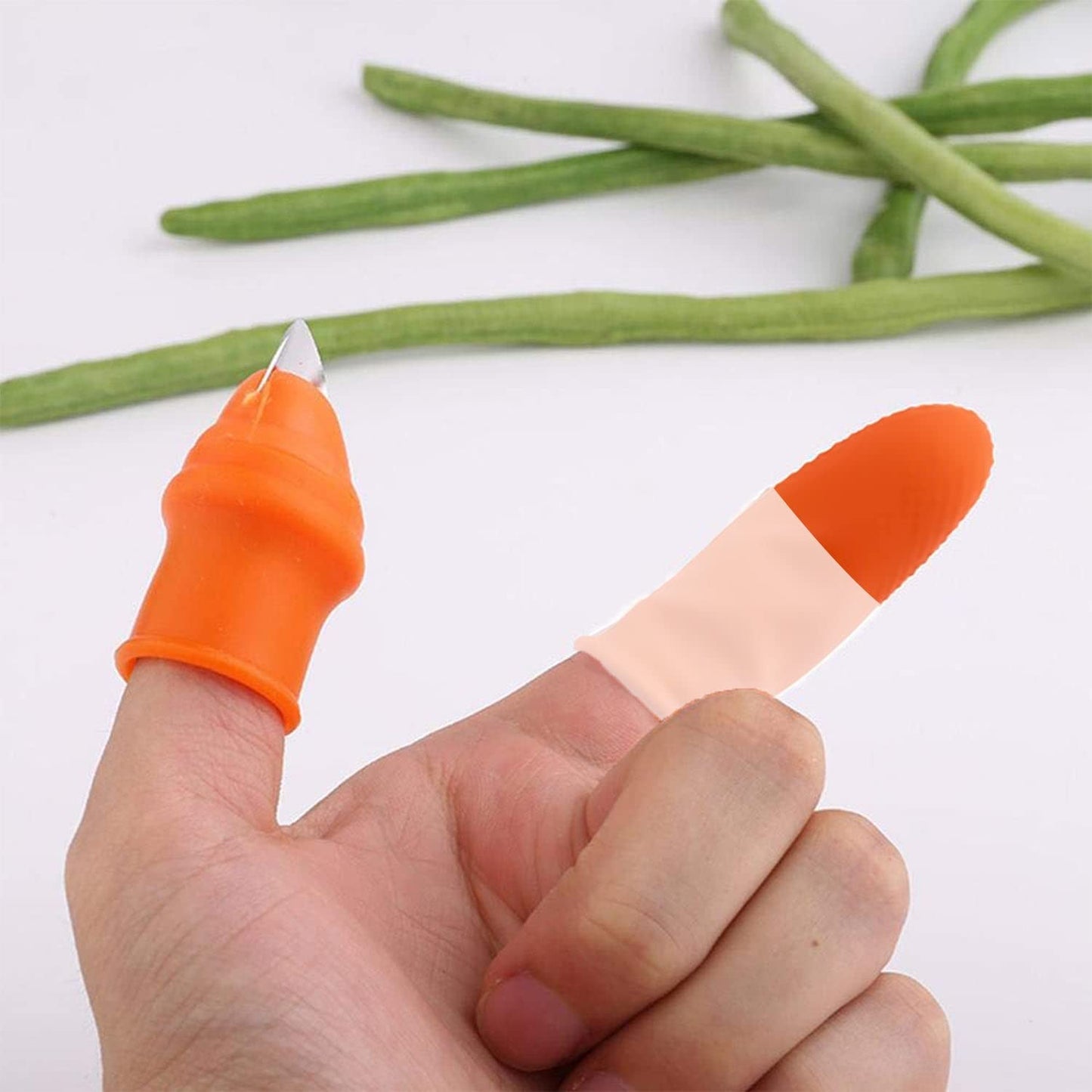 UK-0215 Thumb Knife Finger Cutter Kitchen Knife Set for Kitchen Garlic Peeler for Kitchen Finger Thumb Cutter