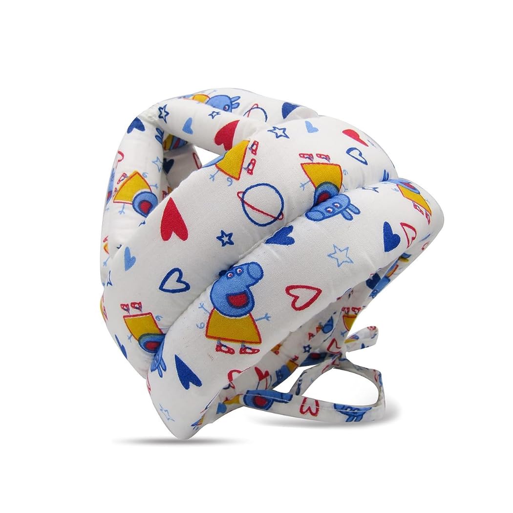 UK-0117 Baby Head Protector for Safety - Adjustable Safety Helmet 6m to 3y Kids, Soft Head Cushion Protective Running Walking Crawling Safety Helmet