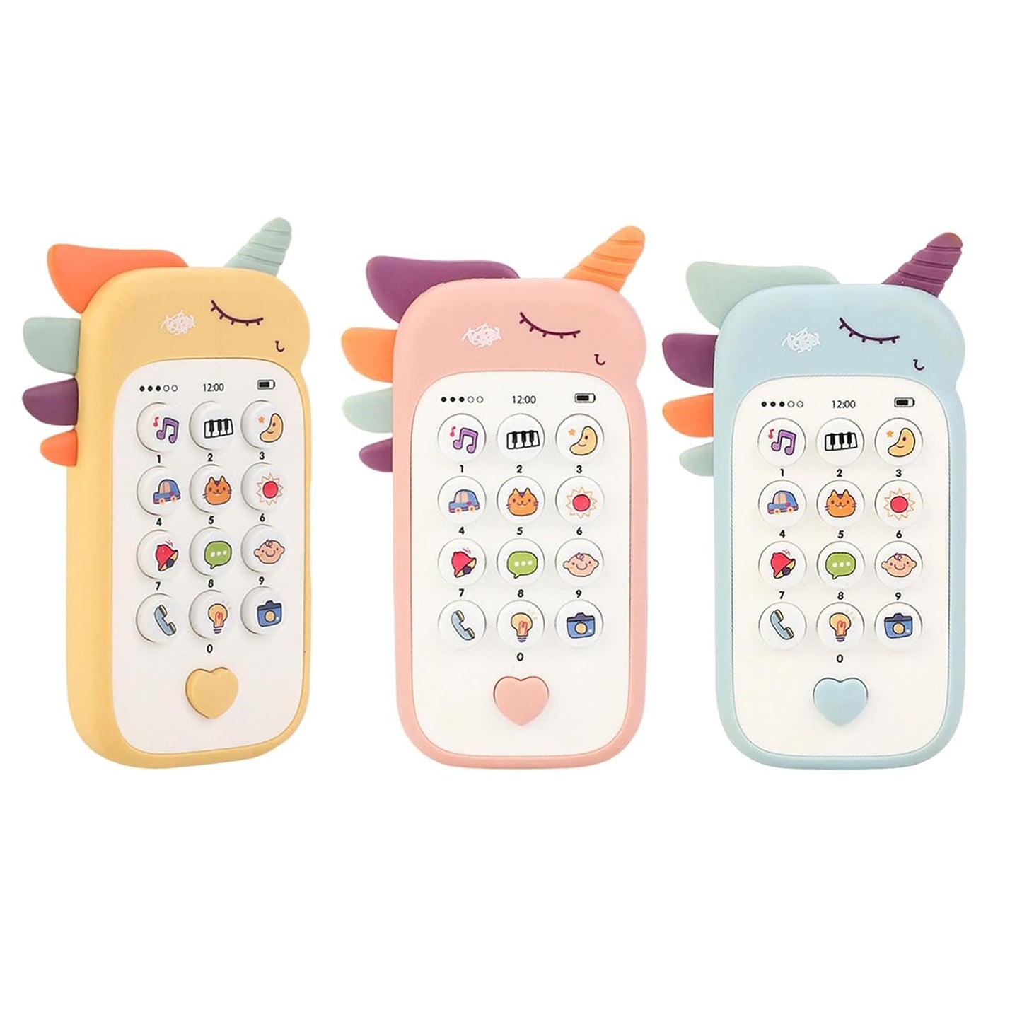 UK-1043 Learning Toy Phone Baby Girl Kids Toy , Sounds, Music, Easter Basket Stuffers Toys with Music