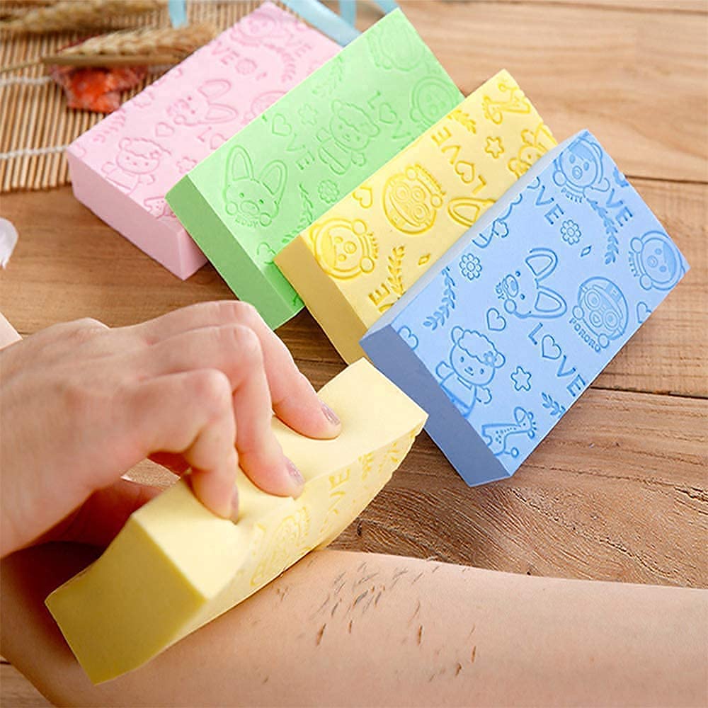 UK-0132 Ultra Soft Exfoliating Sponge | Asian Bath Sponge For Shower | Japanese Spa Cellulite Massager