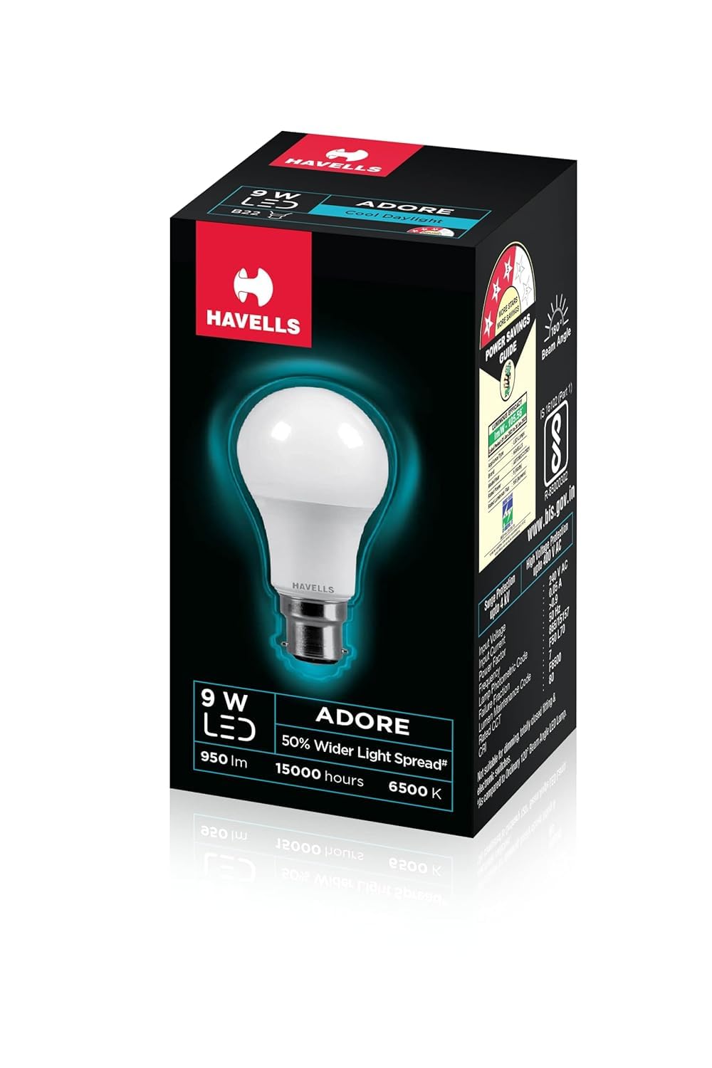 UK-0722 Havells 9W LED B22 Bulb