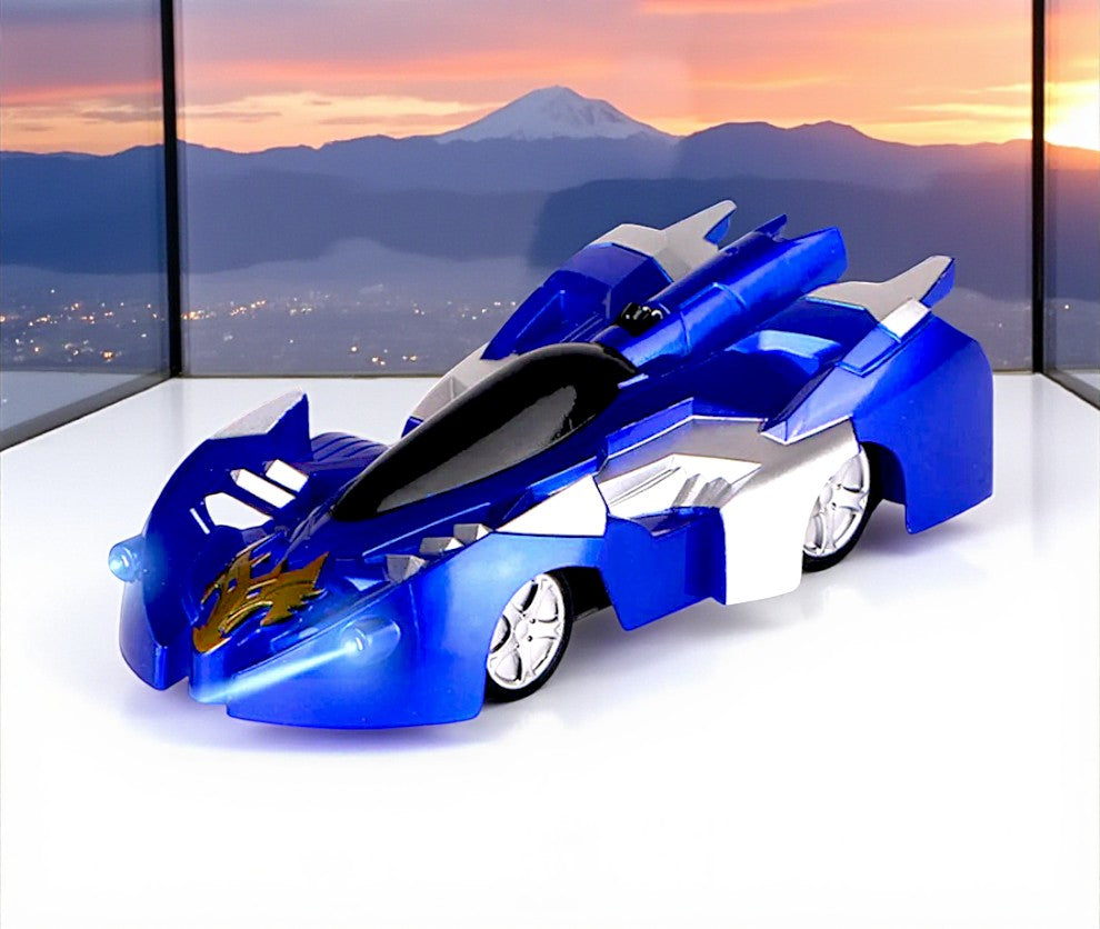 UK-1015 Wall Climb Remote Control Racing Car, Anti Gravity Ceiling Wall Floor Climb Car 2.4G 360 Rotating Stunt High Speed Rechargable Rc Toy with LED Lights