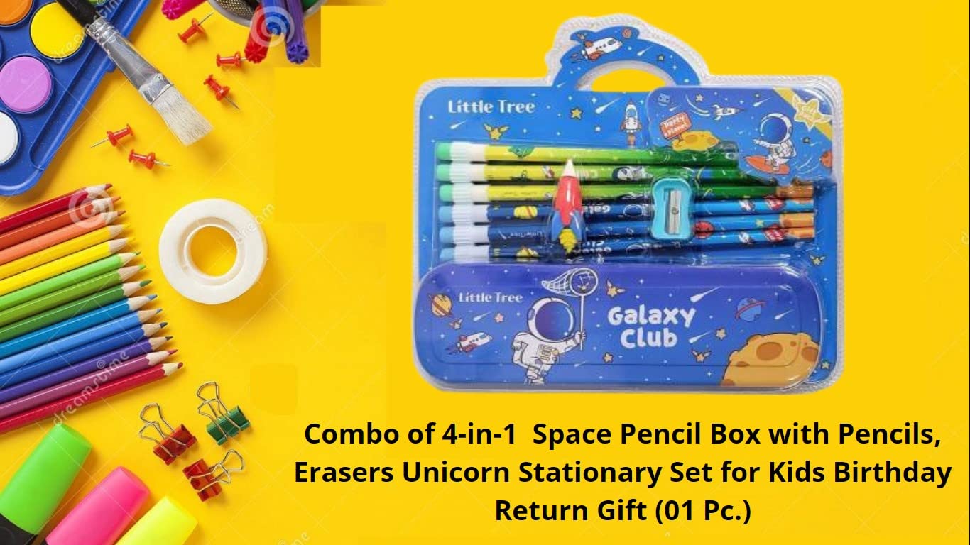 UK-0567 Preili's Galaxy Club Space Galaxy Club Space Rocket Art Metal Pencil Box