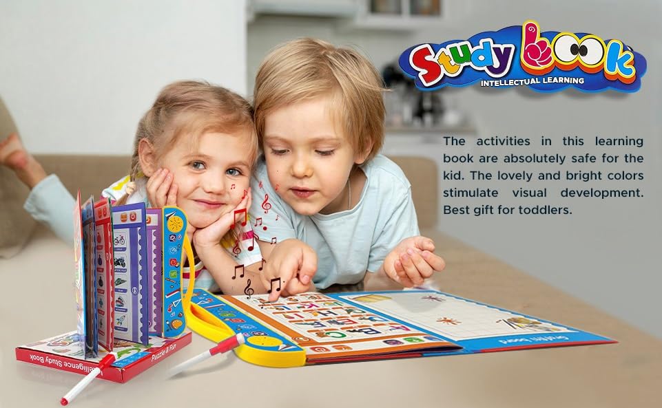 UK-0321 Interactive E Learning Children Book Musical English Educational Phonetic Learning Book for 3+ Years, Model - Puzzle Fun