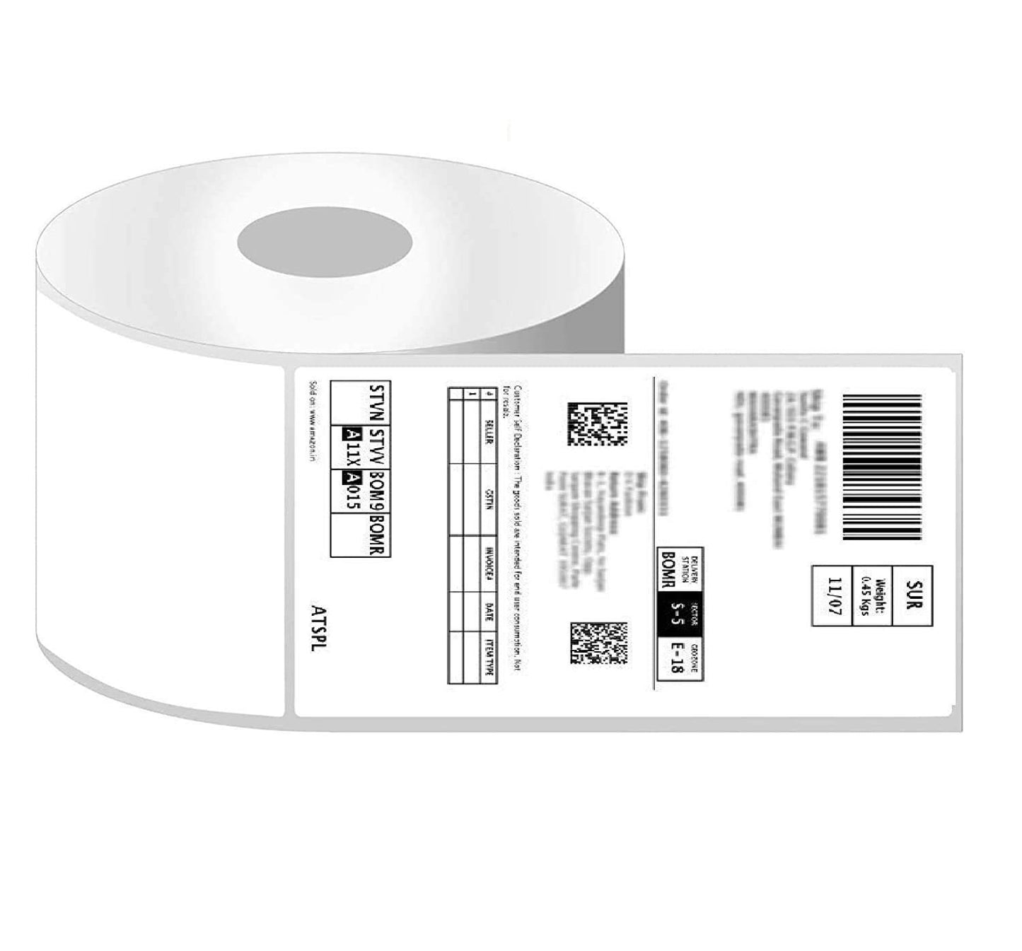 UK-0096 THERMAL LABELS STICKERS (100X150MM) 400 LABELS PER ROLL (4"X 6")