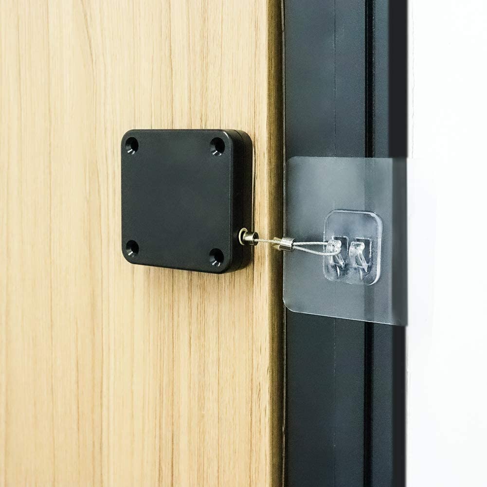 UK-0698 Free Automatic Door Closer, Multifunctional Automatic Door Closer, Automatically Self Closing Door