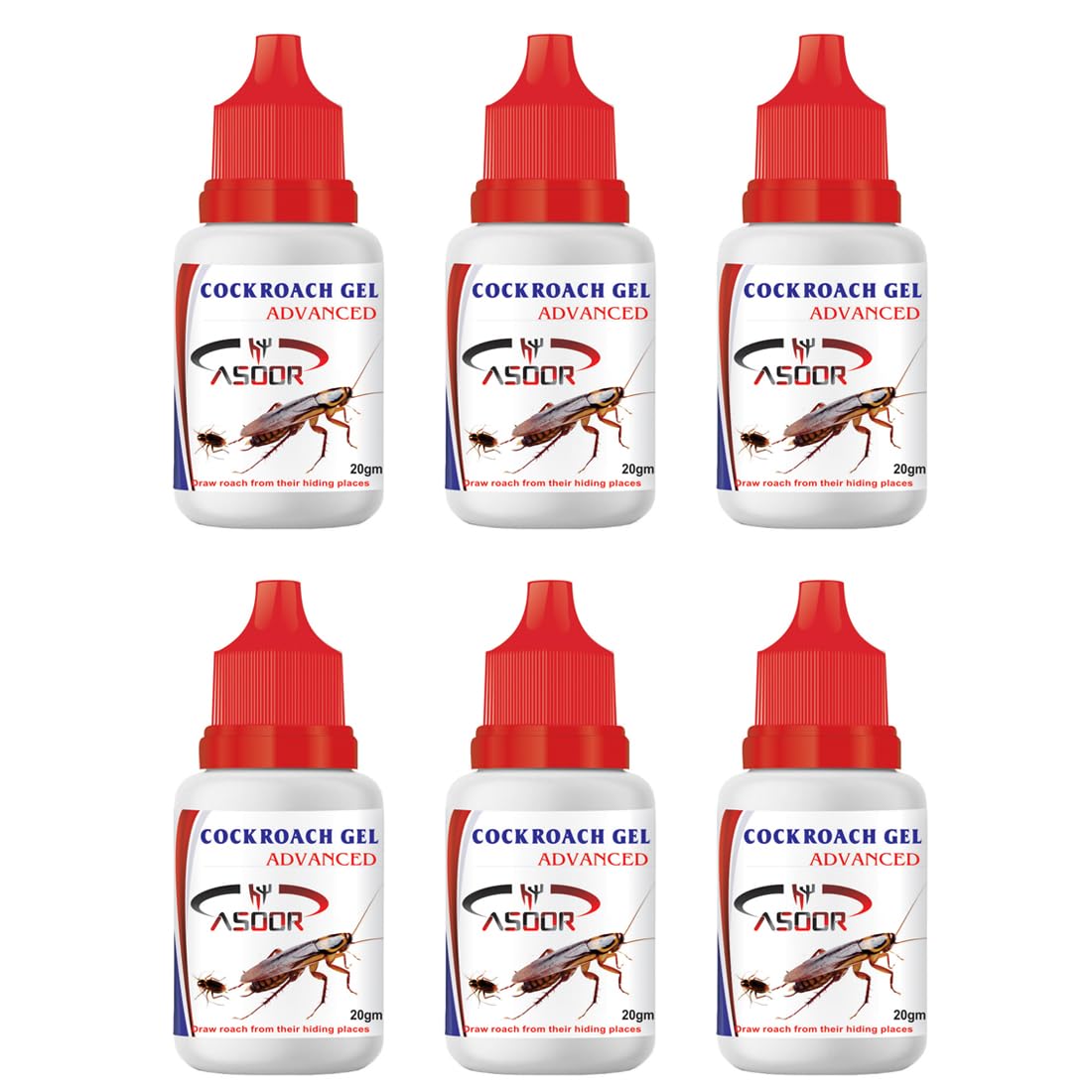UK-0898 Asoor Anti Roach Cockroach Killer Gel Drop - 20 Grams