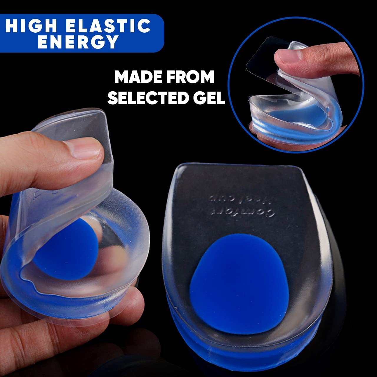 UK-0167 Silicone Gel Heel Pad For Heel Swelling Pain Relief