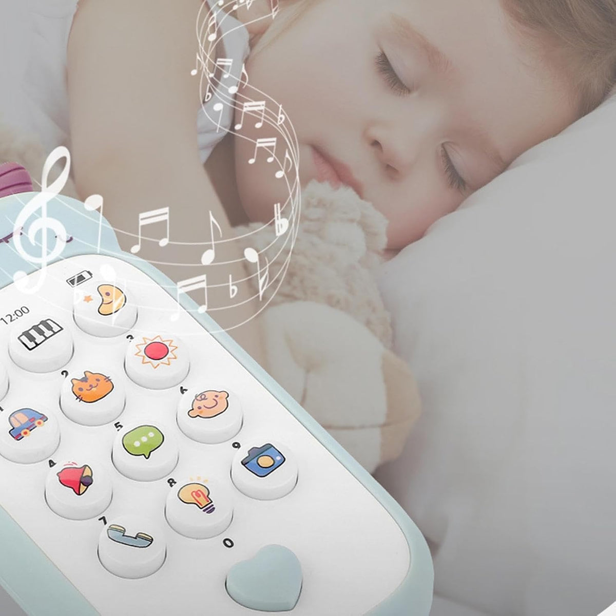 UK-1043 Learning Toy Phone Baby Girl Kids Toy , Sounds, Music, Easter Basket Stuffers Toys with Music