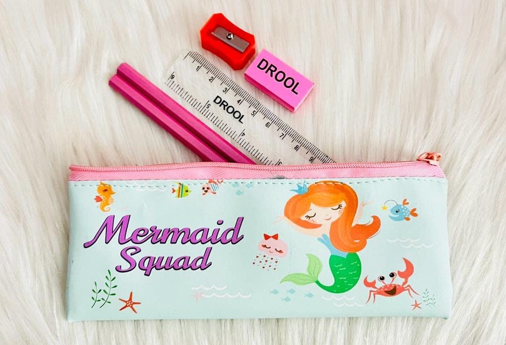 UK-0564 Mermaid Pencil Case Pencil Pouch for Kids Mermaid Pencil Pouch Travel Cosmetic Pouch