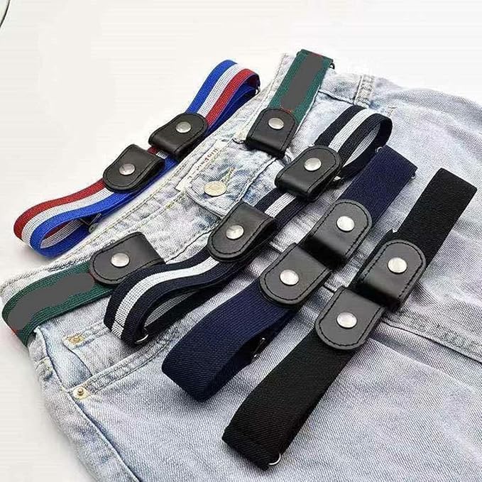 UK-0872 Buckle-Free Elastic Waist Belt for Women - Adjustable Invisible Waist Belt for Jeans, Dresses & Pants
