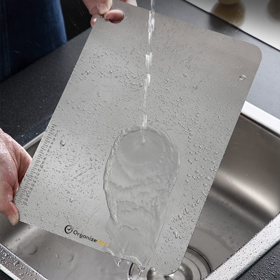 Stainless Steel Chopping Board Vegetable,Fruit Cutting, Kneeding, Cake Prep, Heavy Duty Chopping-Board