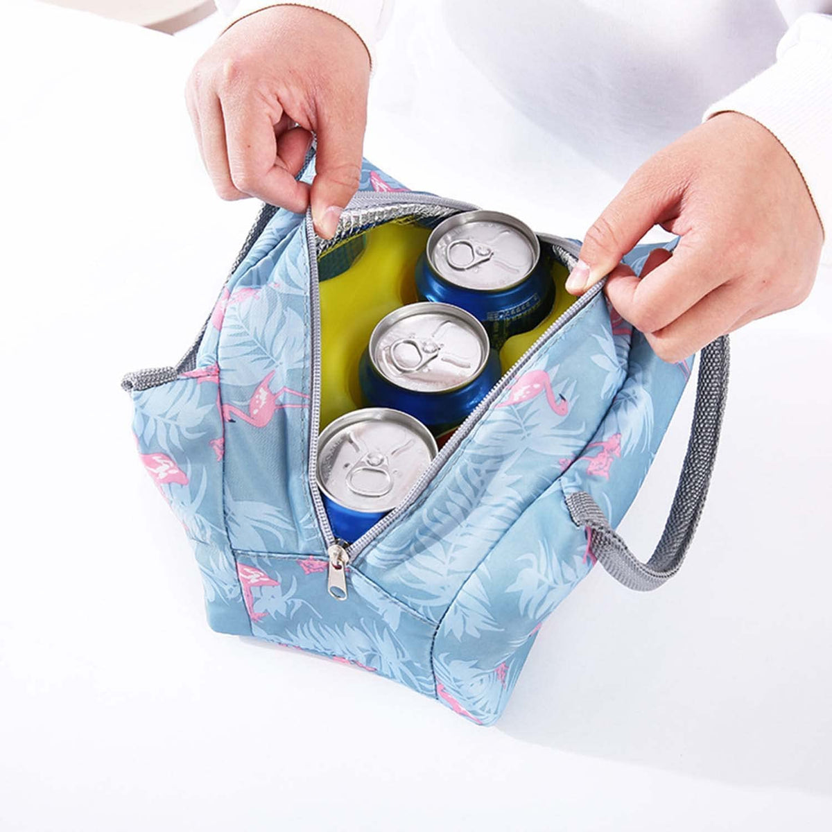 UK-0358 Lunch Bag for Office Women | Tiffin Insulated Handbag for Lunch Box | School, Picnic, Office, Outdoor