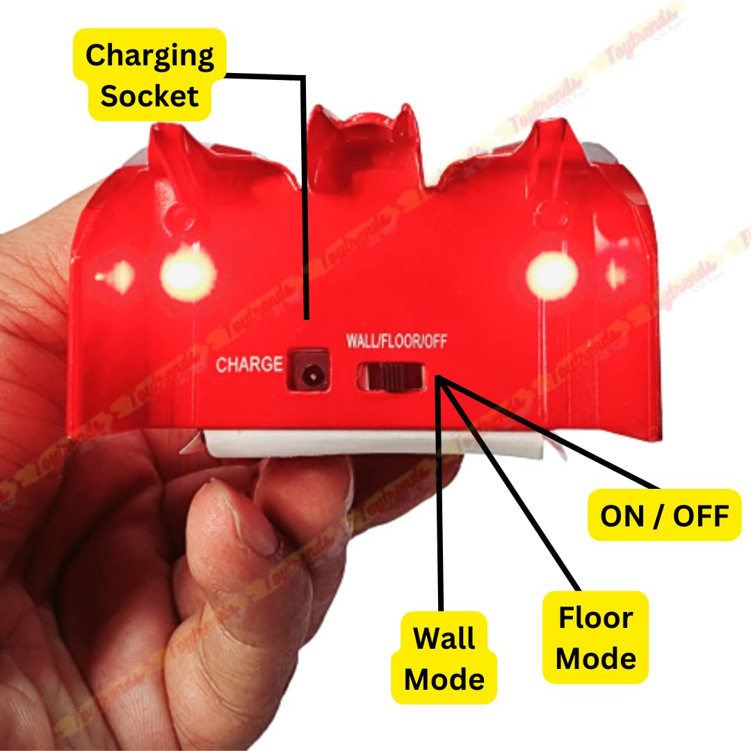 UK-1015 Wall Climb Remote Control Racing Car, Anti Gravity Ceiling Wall Floor Climb Car 2.4G 360 Rotating Stunt High Speed Rechargable Rc Toy with LED Lights