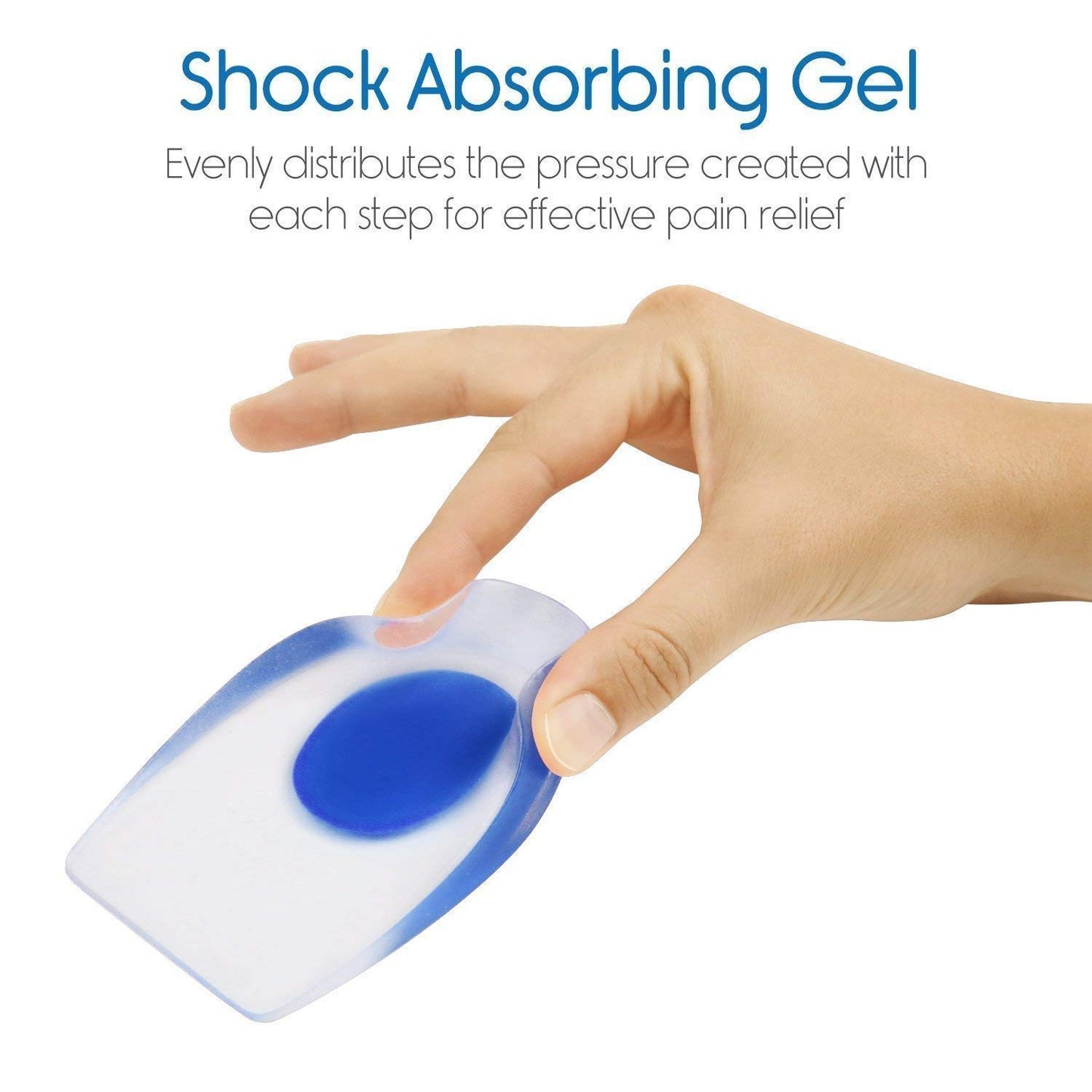UK-0167 Silicone Gel Heel Pad For Heel Swelling Pain Relief